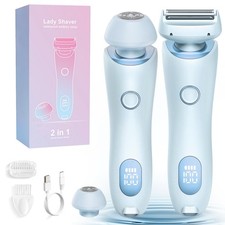 Livora Electric Shaver for Women 2 in 1 Wet & Dry Silk Glide Pro Shaver with