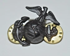 Vintage U.S. Marine Corps Military Eagle Globe Anchor Lapel Hat Pin #3