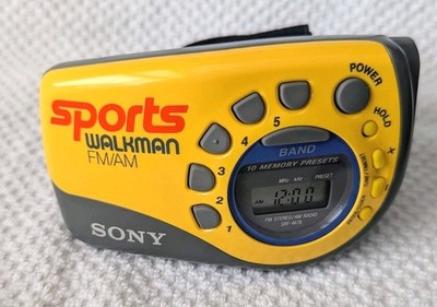 Sony Sports Walkman FM/AM/Clock SRF-M78 +Arm Band - TESTED