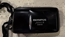 Olympus Stylus MJU II Zoom 80 Black 35mm Film Point Shoot Camera Read