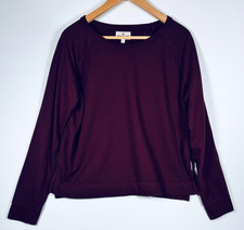 American Giant Top Women Medium Burgundy Supima Cotton MicroModal Made in USA
