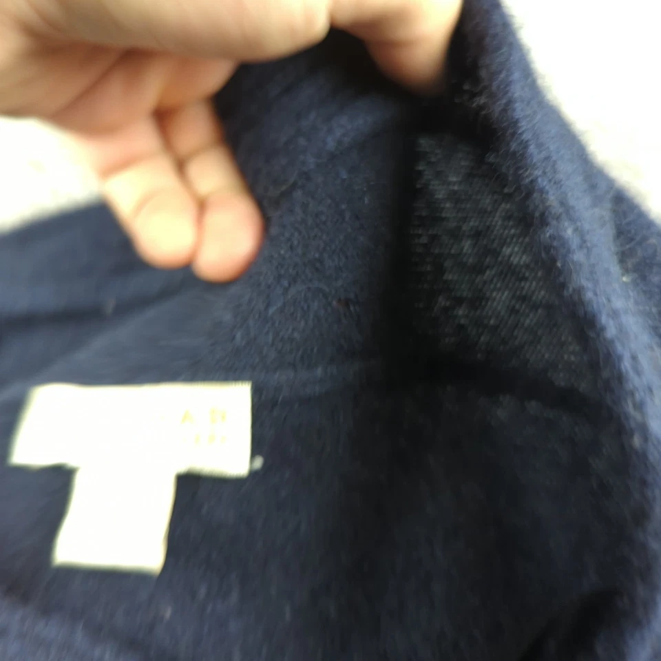 Suéter Kenar Mujer S Azul Abrigo Cárdigan 100% Cachemira Suave Acogedor Pequeño Defecto Foto 4 de 4