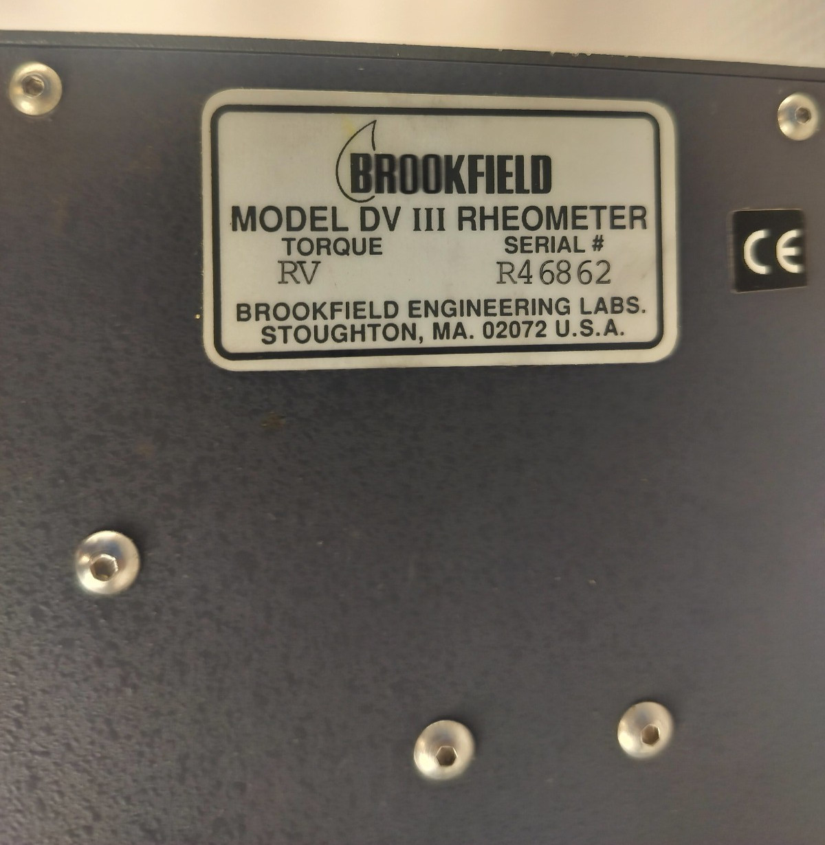 Brookfield DV-III Ultra Programmable Rheometer w/ Base Unit and More - Tested