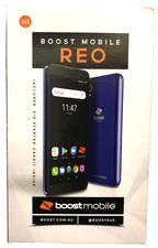 Alcatel Boost Mobile Reo 8GB Metallic Blue 4G Smartphone - Genuine - Brand New