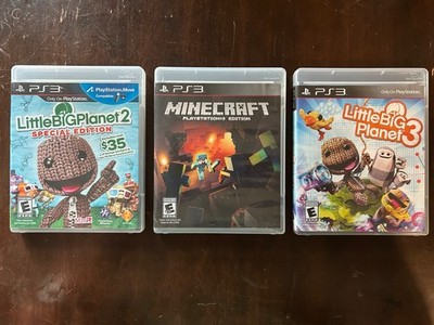 PS3 lot Minecraft little big planet two Little Big planet three