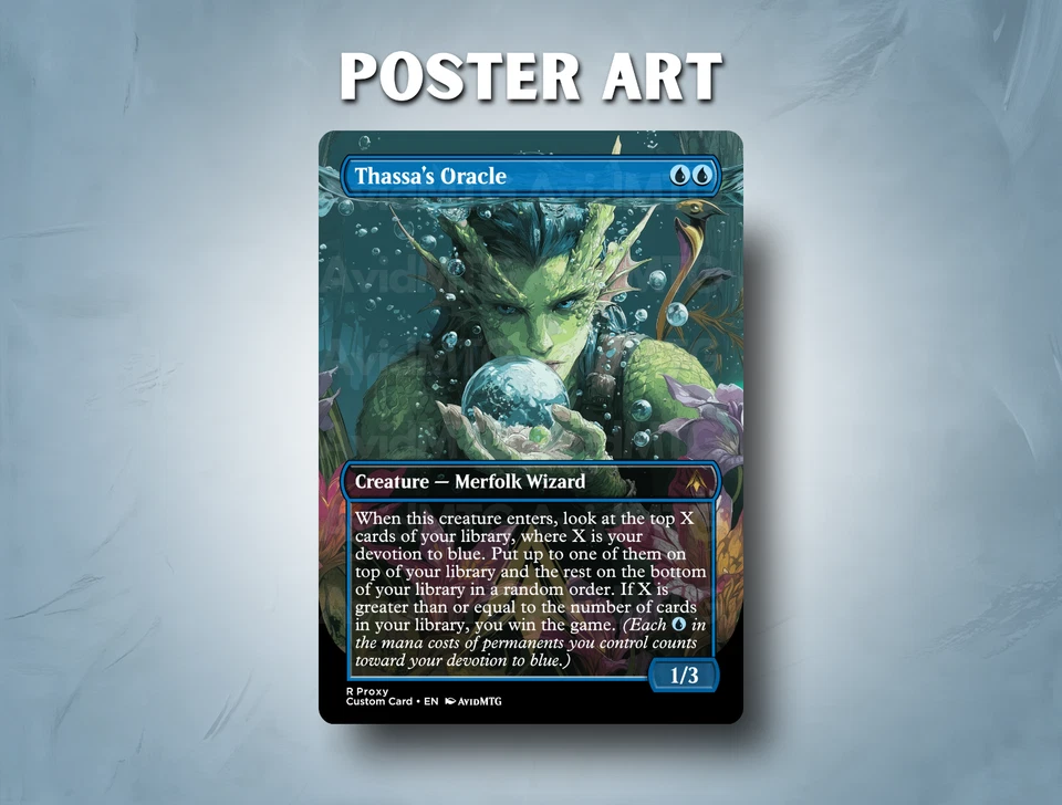 Thassa's Oracle  - Custom Magic: The Gathering Card - Image 3 of 4