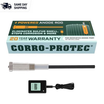 Advanced Powered Anode Rod for Water Heaters - Odor Removal & Limescale Control