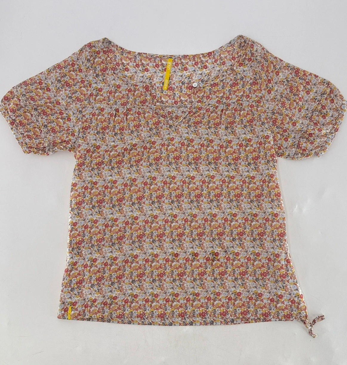 lole lightweight cotton split v-neck pockets 