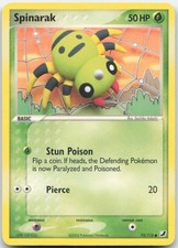 Spinarak 75/115 Common Unseen Forces Pokemon Moderately Played