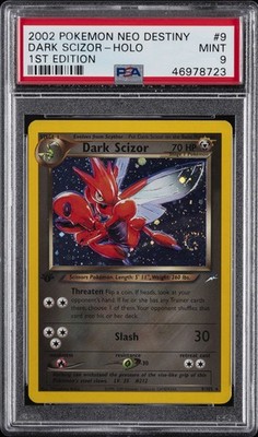 サクリファイス　2002年　psa9 2002 POKEMON NEO DESTINY 1ST ED #9 DARK SCIZOR-HOLO PSA 9 | eBay