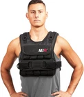 MiR Short Weighted Vest With Zipper Option 20lbs - 60lbs Solid Iron Weights