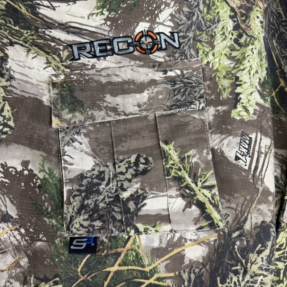 Scent Shield Recon Hunting Shirt Mens Large Xl Camouflage Button Up S3 Ripstop - Image 4 of 4