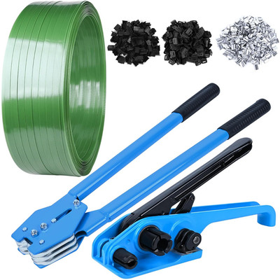 Banding Packaging Pallet Strapping Kit Poly Strapping Tensioner Tool, Banding Se