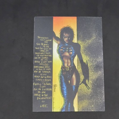1996 KROME RAZOR METAL AND FLESH CHROMIUM #4 CARD