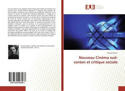 Nicolas Petour | Nouveau Cinéma sud-coréen et critique sociale | Taschenbuch
