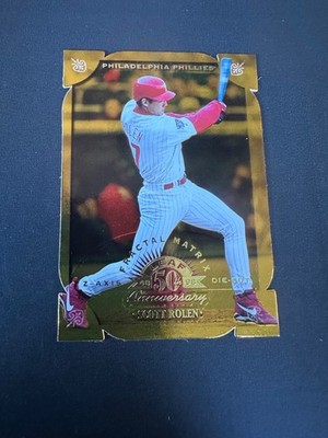 Scott Rolen 1998 Donruss leaf 50th anniversary Fractal matrix z-axis