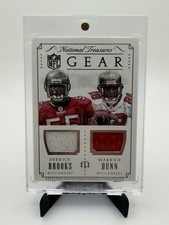 2015 Panini National Treasures Derrick Brooks Warrick Dunn Dual Gear Patch /49
