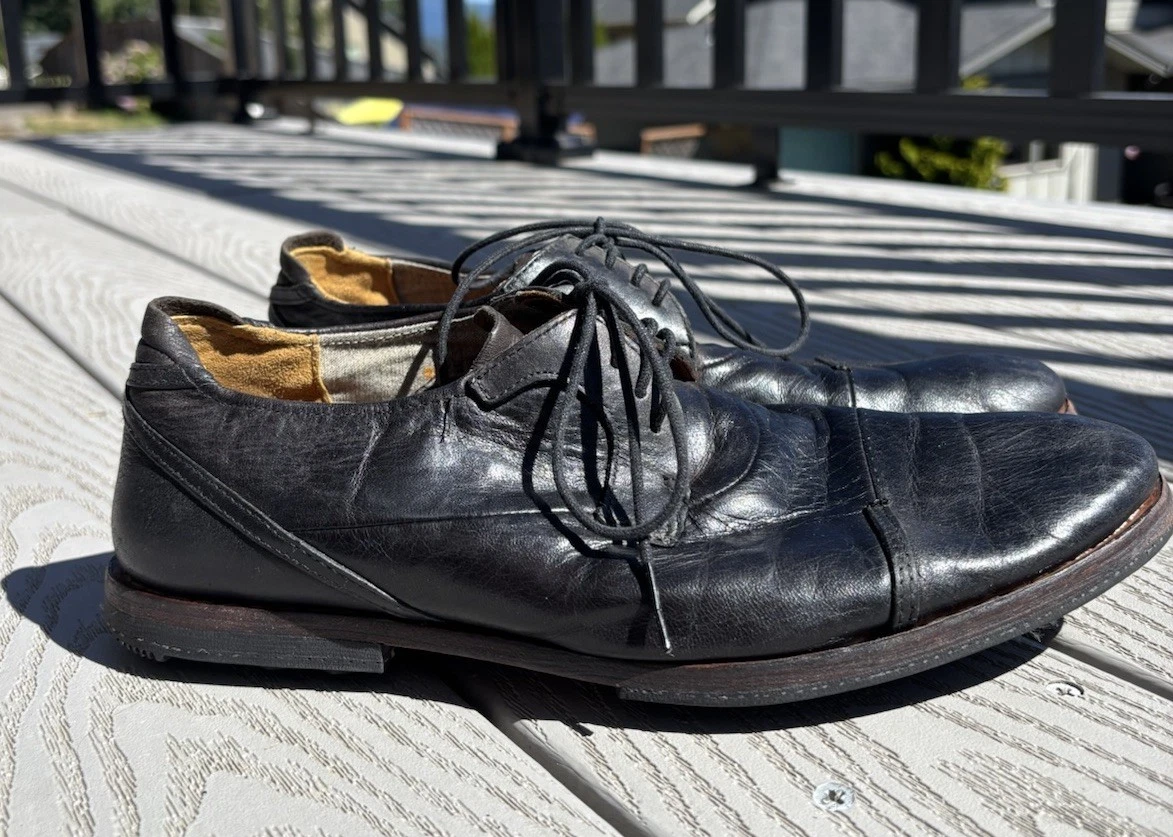 Timberland Wodeho Cap Toe Scarpe Oxford Pelle Nera Uomo Taglia 7