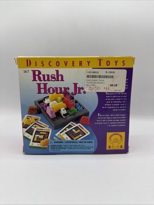 Vintage 2001 Discovery Toys Rush Hour Jr Traffic Jam Puzzle Logic Strategy STEM