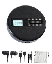 CD Player Portable with Speakers, Rechargeable CD Player for Car  Home  Black
