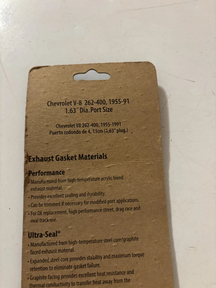 Mr Gasket 150 Exhaust Manifold Gasket Set 1955-1991 Chevy SBC 1.63" Port .062" - Image 2 of 2