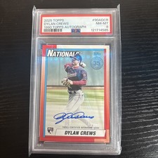 2025 Topps Series 1 1990 Topps Baseball Autographs Dylan Crews #90A-DCR 