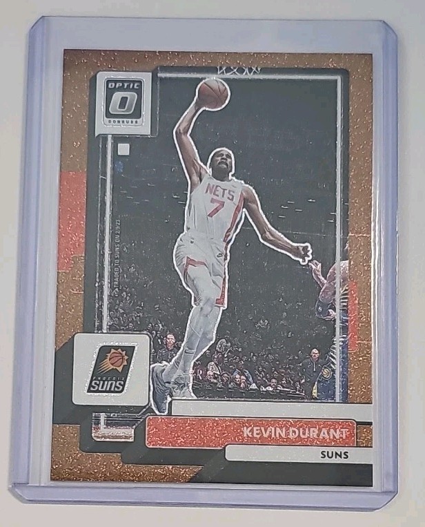 2022-23 Panini Donruss Optic Kevin Durant #9 Copper Glitter Prizm /99