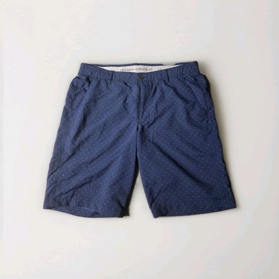 Under Armour Men s Match Play Blue Polka Dot, 10'' Inseam Chino Shorts Size 36 .