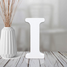 4 Inch White Wood Letters Unfinished Wood Letter for Wall Decor Decorative Stand