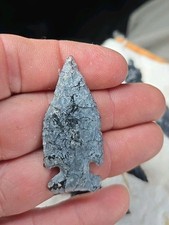 NORTHERN SIDE NOTCH OREGON OBSIDIAN INDIAN ARROWHEAD ARTIFACT COLLECTIBLE RELIC