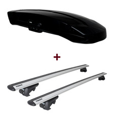 Dachbox Thule Vector L + Dachträger Thule für Chevrolet Lacetti Kombi J200 neu