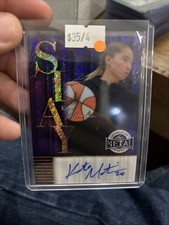 Kate Martin AUTO 2025 Leaf Metal Women of Sport /4 Slay Blue Shimmer