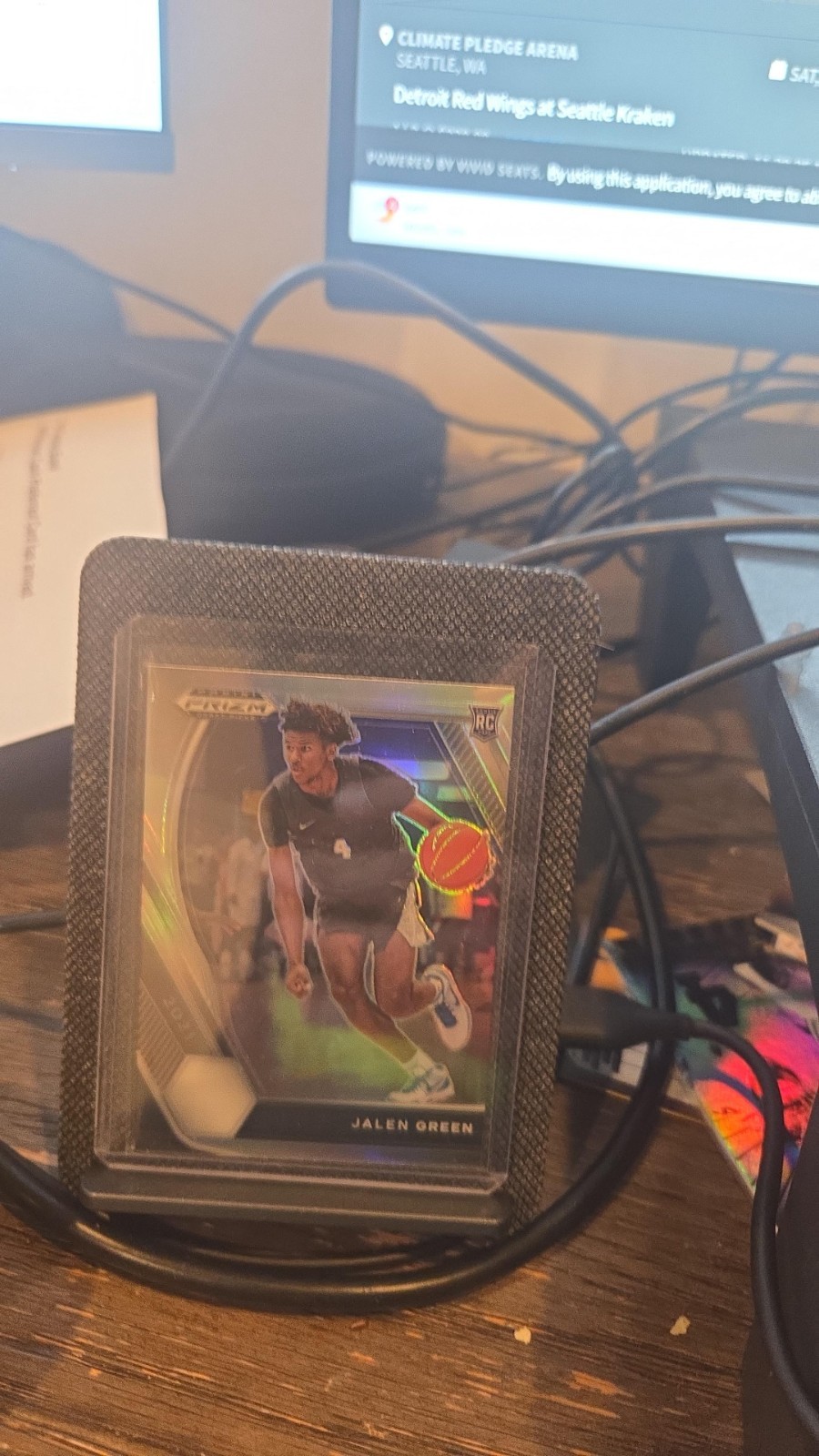 2021 Panini Prizm Draft Picks Silver Prizm Jalen Green RC #4 Houston Rockets