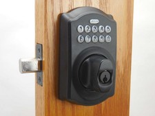 Schlage Camelot Keypad Deadbolt Matte Black BE365CAM622 89m