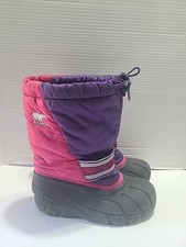 Sorel Kids 1287921600 Winter Snow Lined Insulated Boots Pink Purple Size 2