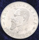 Photo of a 1959 Mexico 5 Pesos Silver from an eBay listing that sold on Jun 24, 2026