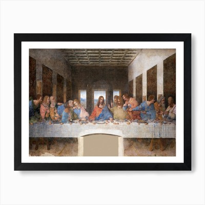 The Last Supper, Leonardo Da Vinci  Framed Wall Art Poster Canvas Print Picture