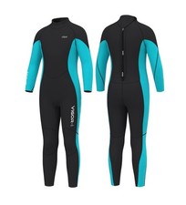 Hevto Wetsuit Kids Youth Vigor.I 3mm Neoprene Full Suits for Surfing Diving, 14