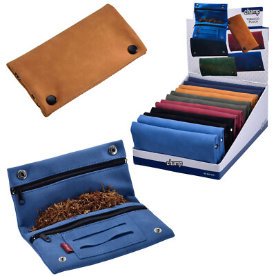 Tabak Beutel Tasche Feinschnitt Druckknopf Rollbeutel Drehertasche Kunstleder