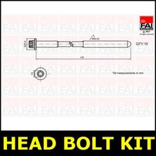 Head Bolt Kit Fits LOTUS 2 ELEVEN ELISE EXIGE I 1.8 SCC 292B
