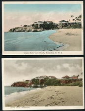 BARBADOS (21722) Crane Hotel Post Cards/ppc KGV