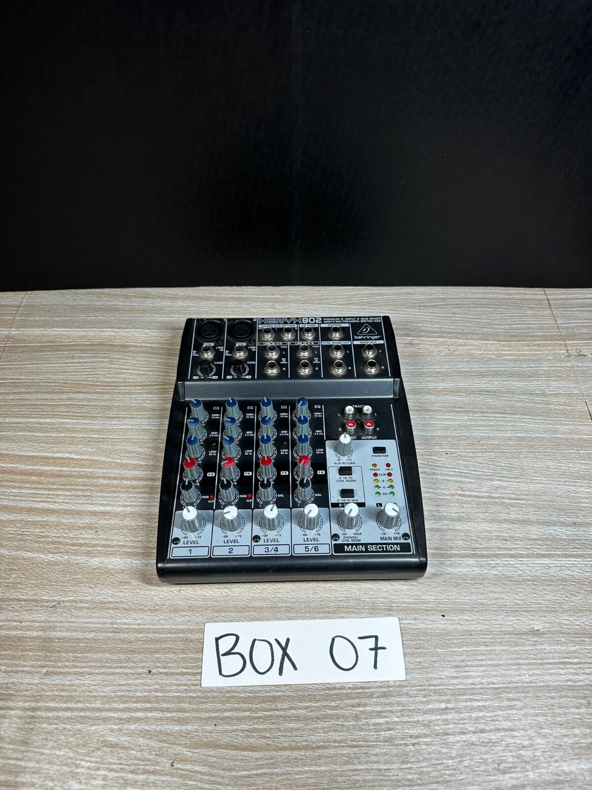 Behringer XENYX Q802USB 8input 2bus Mixer No Power Supply unit Only