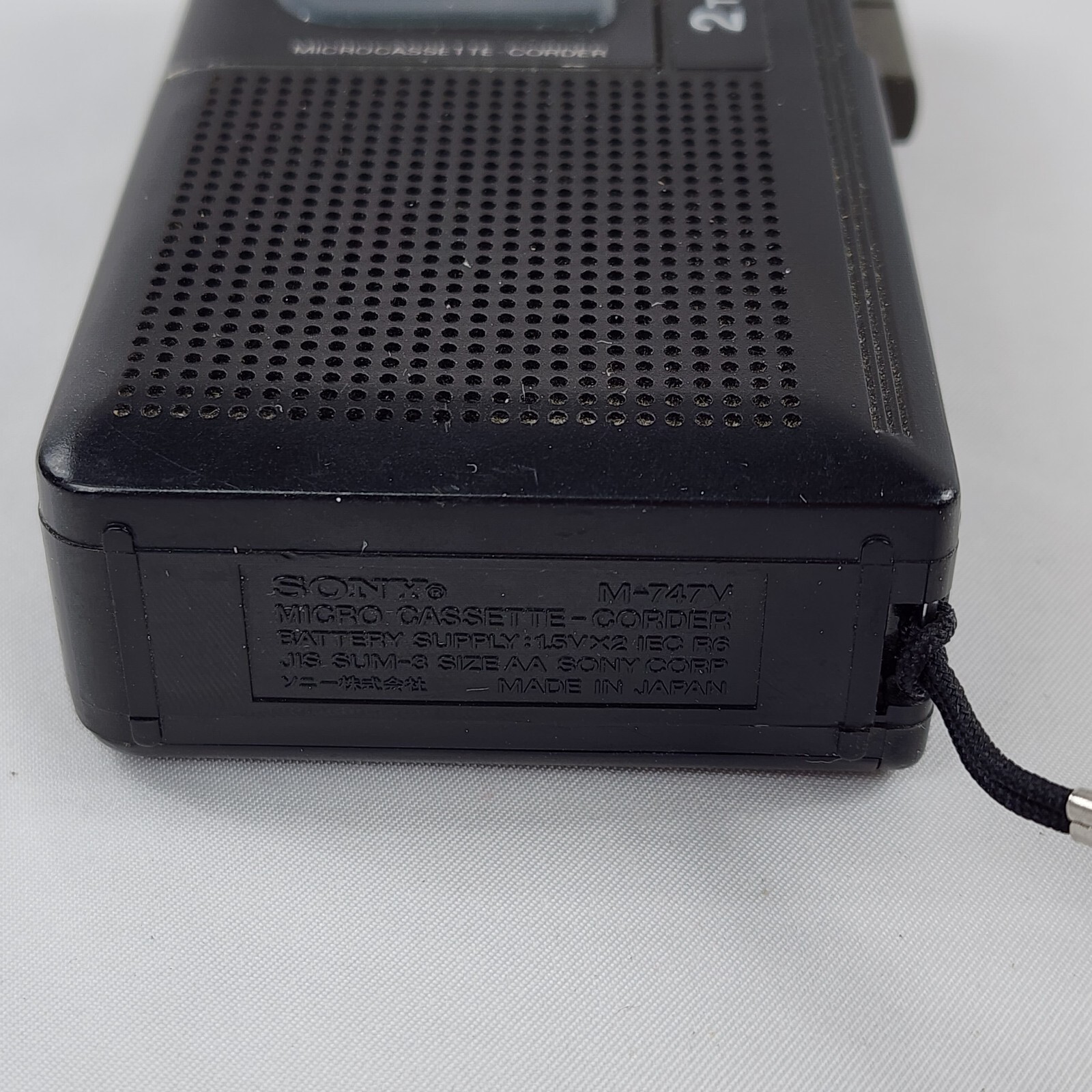 Sony M747V Microcassette VOR Voice Operated Recording Recorder W Tape