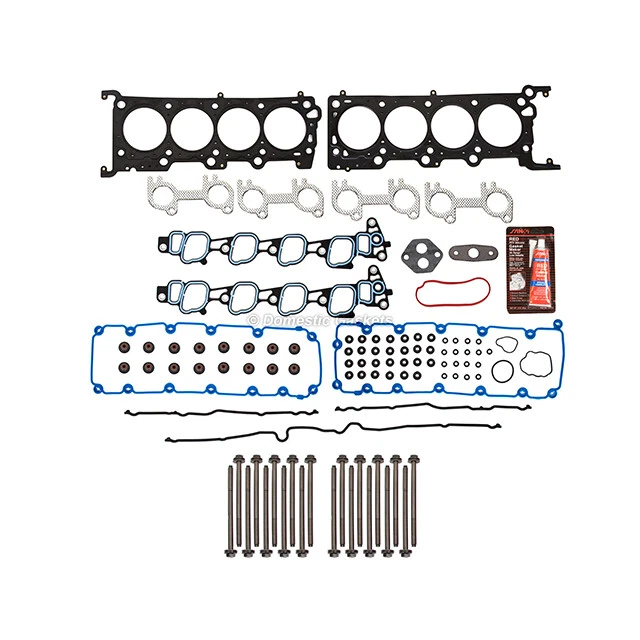 Se adapta a 04-08 Ford E150 E250 E450 Super Duty 5.4 SOHC Juego de juntas de culata pernos VIN L M Foto 2 de 4