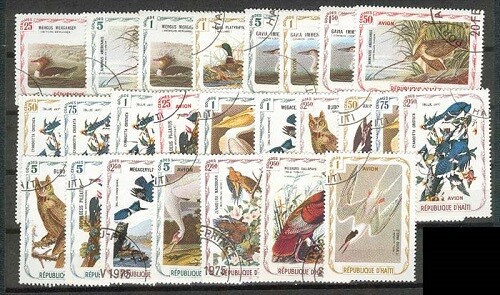 HAITI Sc UNLISTED SET 25 VALUES UNISSUED VF