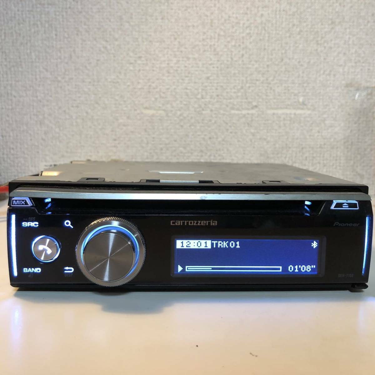 Pioneer DEH-7100 Car Stereo carrozzeria 1DIN CD/USB/iPod/Bluetooth Used  Working