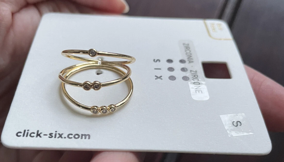 Six jewellery best sale rings