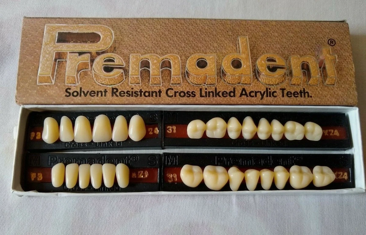 Acry Lux Acrylic Teeth Set All Sizes And Shades (Pack Of, 53 OFF