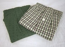 Hanes Boy's Woven Boxers 2 Pair Medium Green/Multi 697B
