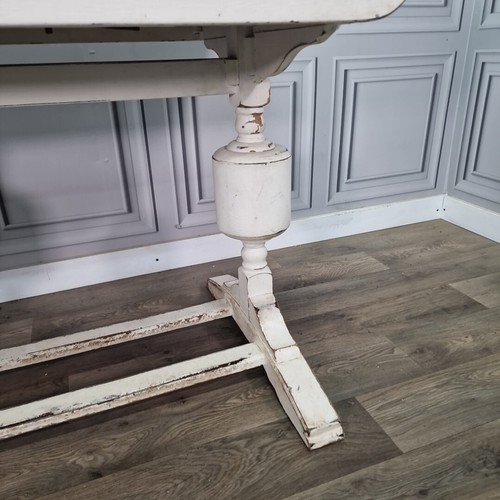 Mesa de comedor vintage retro de madera con cajón extensible hoja doble pedestal roble - Imagen 7 de 24